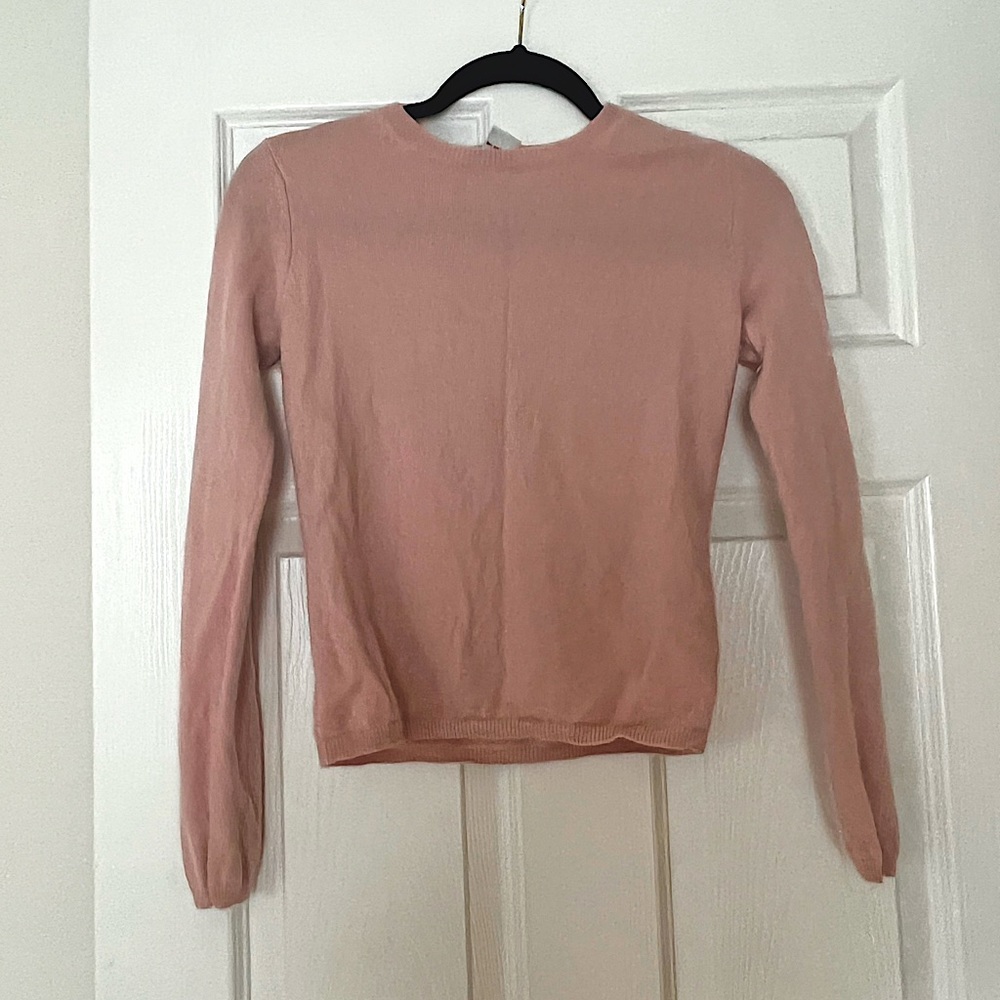 100% cashmere pink sweater
